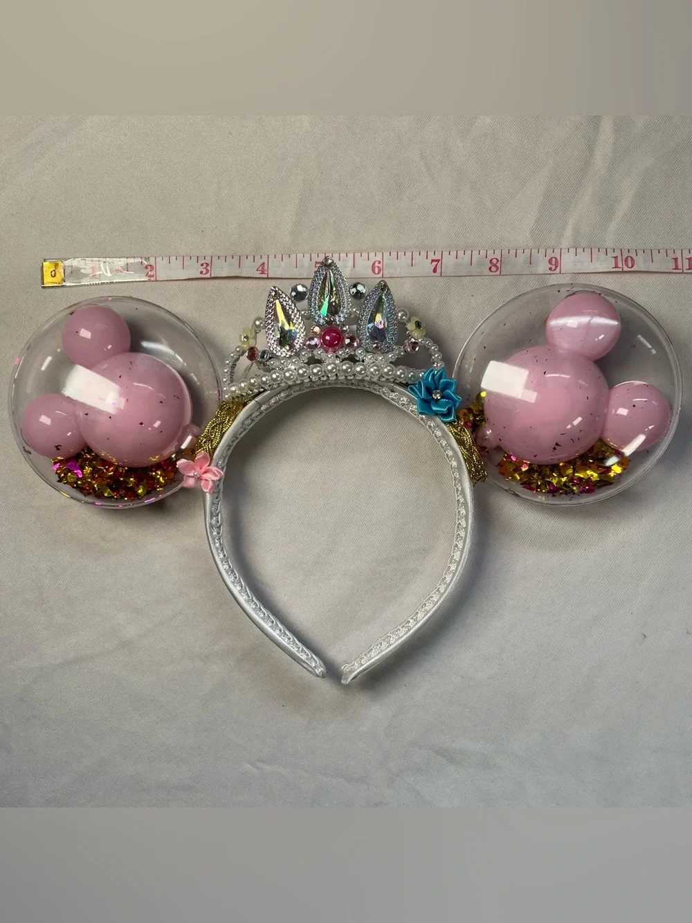 Light Up Disney Rapunzel Minnie Mouse Ears Headband And Free Gift New (Other)